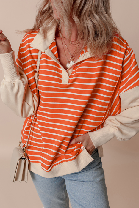 Love Kuza - Sunset Stripe Weekend Polo Sweater