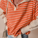  Love Kuza - Sunset Stripe Weekend Polo Sweater