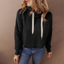  Love Kuza - Cozy Contrast Cropped Hoodie