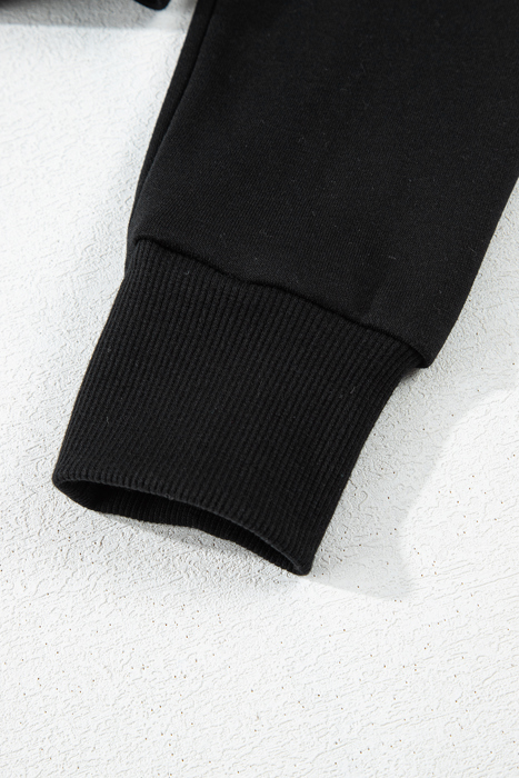 Love Kuza - Cozy Contrast Cropped Hoodie