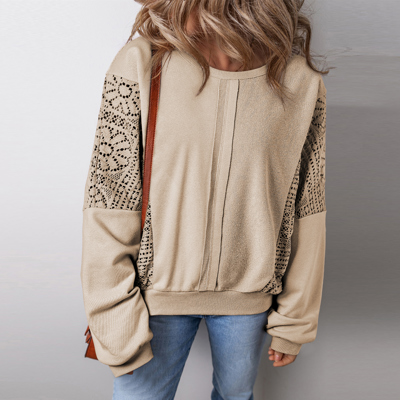 Love Kuza - Sahara Lace Sleeve Pullover