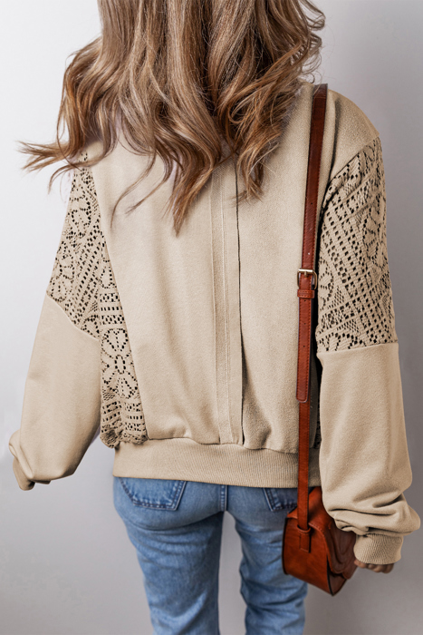 Love Kuza - Sahara Lace Sleeve Pullover