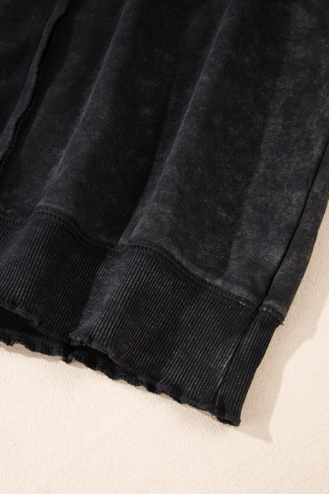 Love Kuza Laidback Contrast Waffle Knit Top
