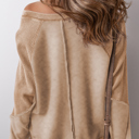  Love Kuza Laidback Contrast Waffle Knit Top