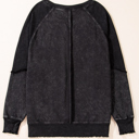  Love Kuza Laidback Contrast Waffle Knit Top