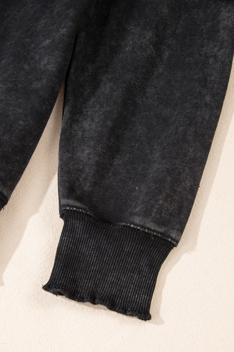 Love Kuza Laidback Contrast Waffle Knit Top