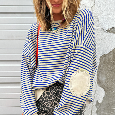 Love Kuza - City Muse Striped Pullover
