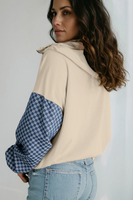 Love Kuza - Checkerboard Charm Pullover