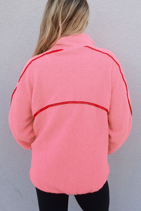 Love Kuza - Bubble Pop Cozy Fleece Quarter-Zip