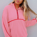  Love Kuza - Bubble Pop Cozy Fleece Quarter-Zip
