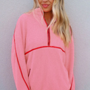  Love Kuza - Bubble Pop Cozy Fleece Quarter-Zip