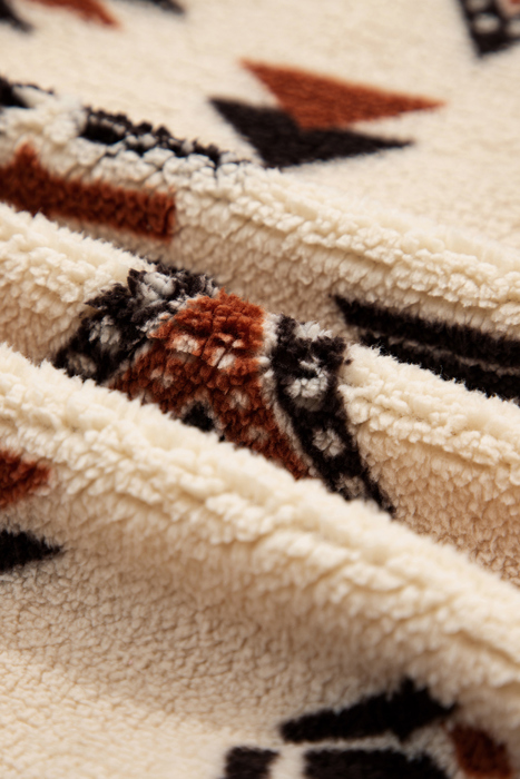 Love Kuza - Southwest Cozy Sherpa Pullover