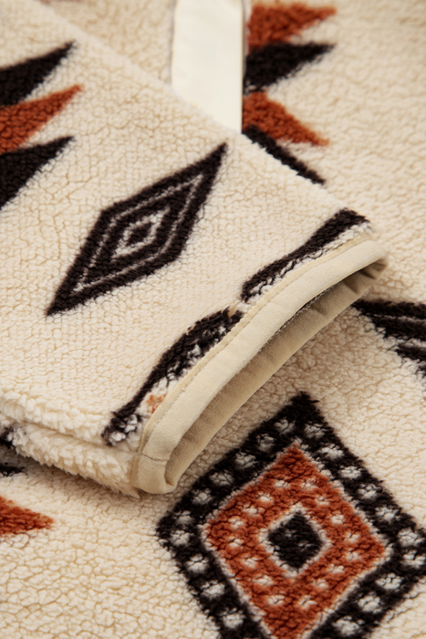 Love Kuza - Southwest Cozy Sherpa Pullover