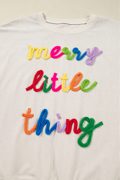Love Kuza - Merry Little Thing Corded Sweatshirt