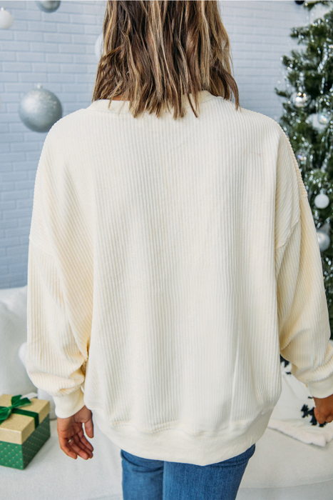 Love Kuza - Merry Little Thing Corded Sweatshirt