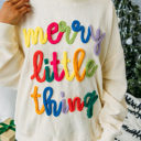  Love Kuza - Merry Little Thing Corded Sweatshirt