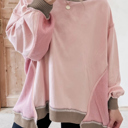  Love Kuza - Blush Harmony Waffle Pullover