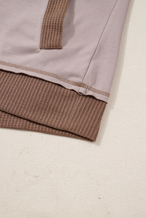 Love Kuza - Mocha Mist Waffle Hoodie