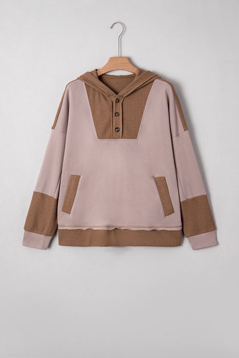 Love Kuza - Mocha Mist Waffle Hoodie