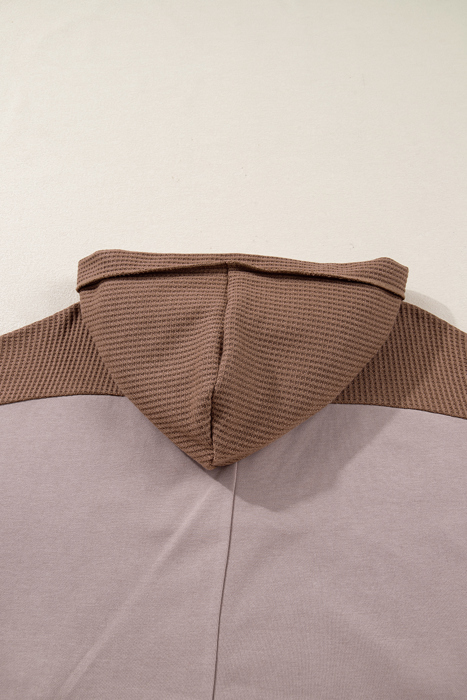 Love Kuza - Mocha Mist Waffle Hoodie