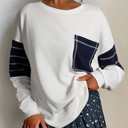  Love Kuza - Coastal Stripe Pocket Sweatshirt