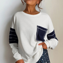  Love Kuza - Coastal Stripe Pocket Sweatshirt