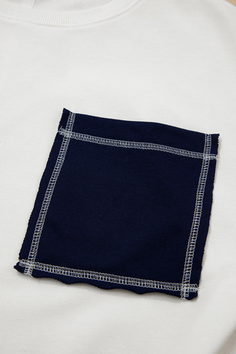 Love Kuza - Coastal Stripe Pocket Sweatshirt