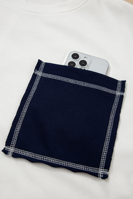 Love Kuza - Coastal Stripe Pocket Sweatshirt