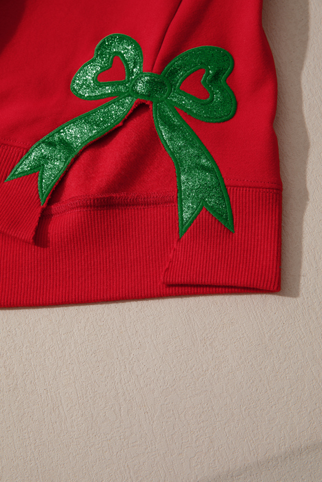 Love Kuza - Merry & Bright Bow Sweatshirt