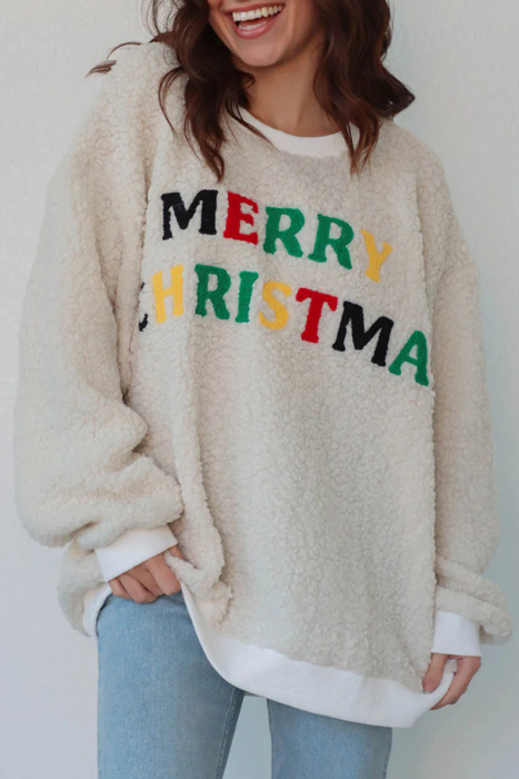 Love Kuza - Merry & Bright Sherpa Pullover