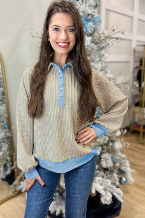 Love Kuza - Skyloom Heritage Henley Pullover