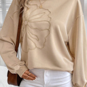  Love Kuza - Soft Bloom Embroidered Sweatshirt