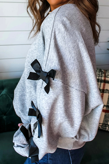 Love Kuza - Bow & Cozy Sweatshirt