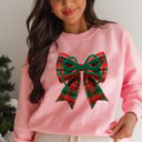  Love Kuza - Plaid Ribbon Cheer Sweatshirt