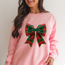  Love Kuza - Plaid Ribbon Cheer Sweatshirt