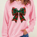  Love Kuza - Plaid Ribbon Cheer Sweatshirt