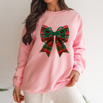 Love Kuza - Plaid Ribbon Cheer Sweatshirt