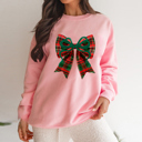  Love Kuza - Plaid Ribbon Cheer Sweatshirt