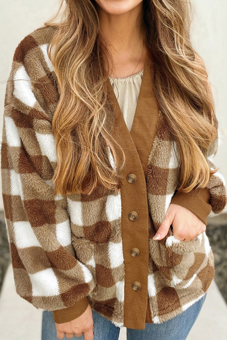 Love Kuza - Cozy Checkmate Cardigan