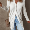 Love Kuza - Frost Glow Ribbed Cardigan