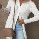  Love Kuza - Frost Glow Ribbed Cardigan