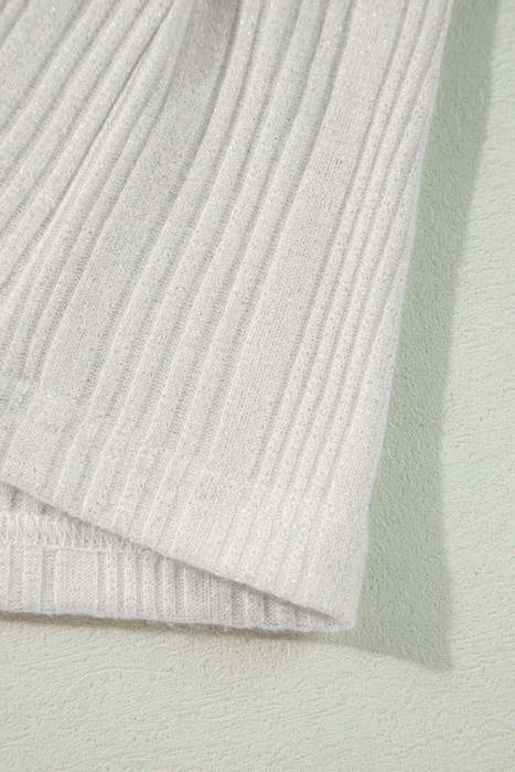 Love Kuza - Frost Glow Ribbed Cardigan