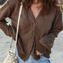  Love Kuza - Mocha Mist Button Cardigan