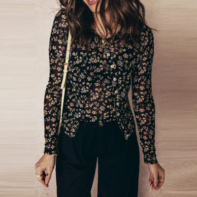 Love Kuza - Midnight Meadow Mesh Duo (2pc Set)