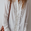  Love Kuza - Garden Lace Ruffle Blouse