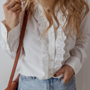  Love Kuza - Garden Lace Ruffle Blouse