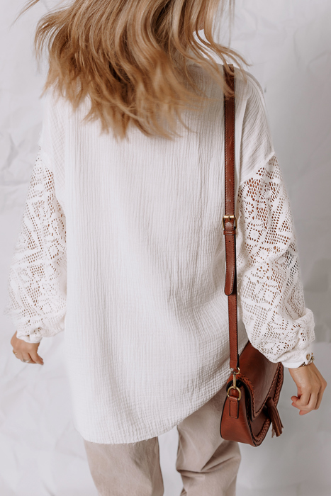 Love Kuza - Lace Whisper Button-Up