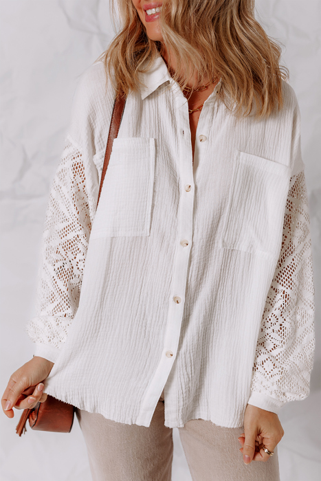 Love Kuza - Lace Whisper Button-Up