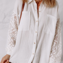  Love Kuza - Lace Whisper Button-Up