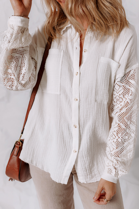 Love Kuza - Lace Whisper Button-Up